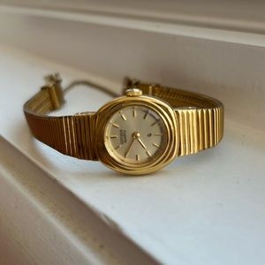 Citizen Quartz Yellow Plated Watch